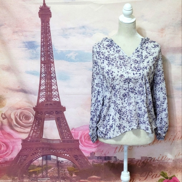 ⭐️ Anthropologie Cloth & Stone animal print blouse - Picture 1 of 5